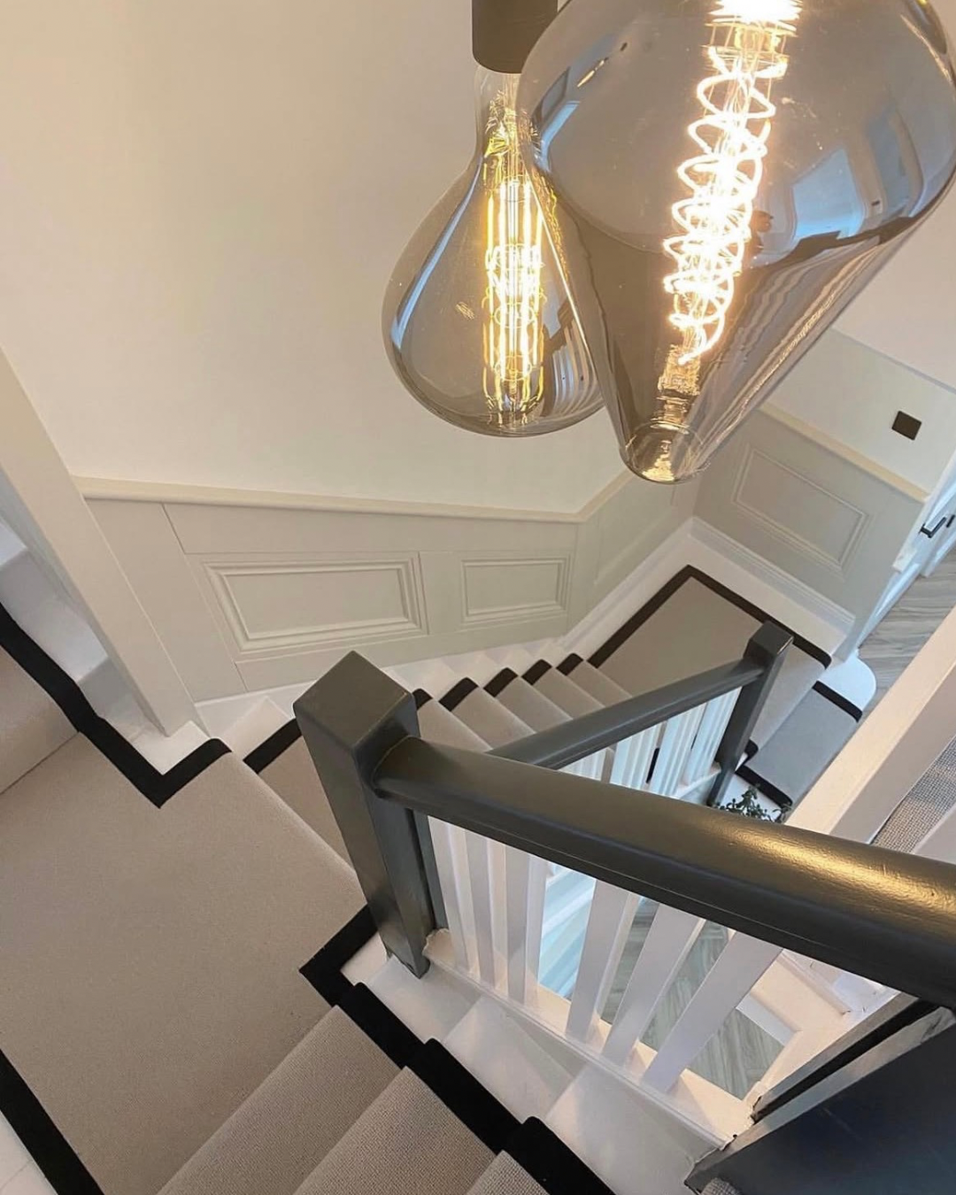 Before — stripped-back staircase shell